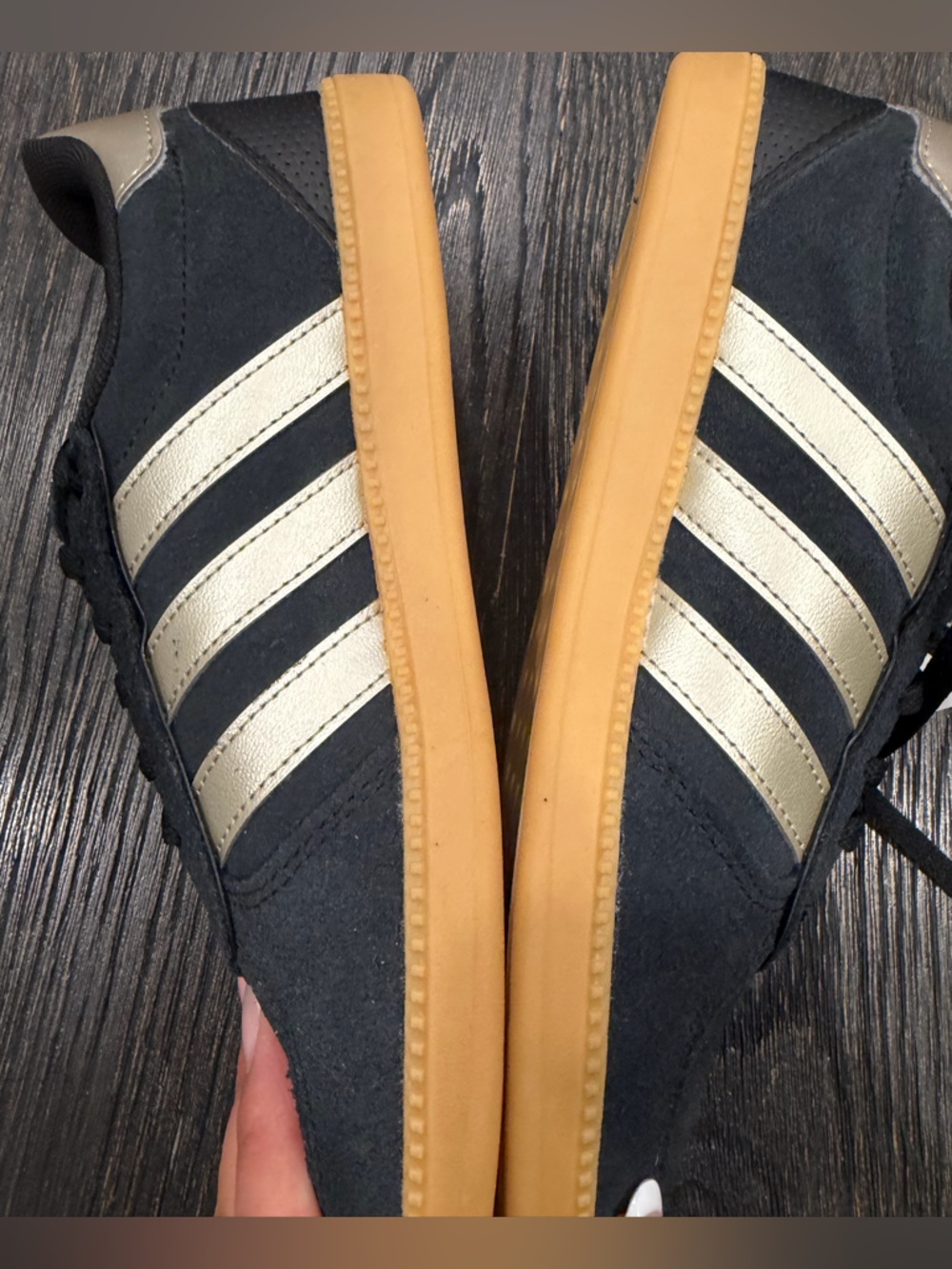 Breaknet sleek adidas womans size 6 blue with silver strips - Picture 5 of 10